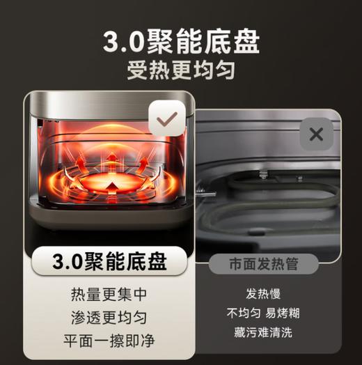 小熊（Bear）空气炸锅 不用翻面 双热源金属内腔 6.2L家用大容量蒸汽嫩炸 2100W炸烤一体机 QZG-E20V7 商品图2