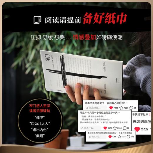 窄门（“众人皆走宽门阔路，只有少数人能找到那扇窄门。”诺贝尔文学奖经典，全新法文直译版，读懂纪德的一生）我在岛屿读书节目推荐 小说 商品图4