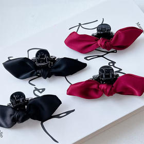 简约蝴蝶结鸭嘴夹刘海夹前额碎发夹侧边夹发卡对装抓夹ZY-纪念日百货门店同款169150670