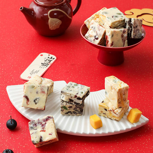 雅觅 山河颂·春禧 缤纷雪花酥什锦礼盒【产地直发】 商品图3