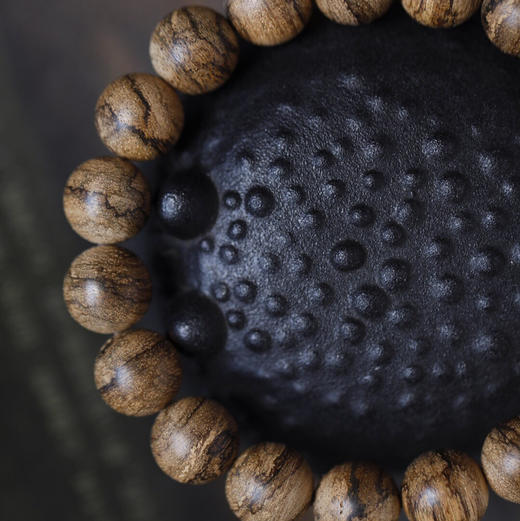 【青山特惠】1.2*19颗 正区达拉干野生老料沉香手串 11g c0010 商品图3