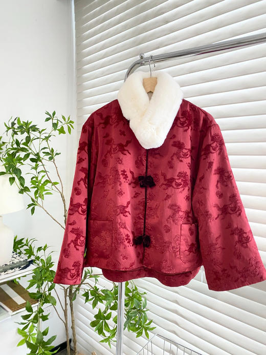 中式福利款！100% 人丝夹棉外套（含 30% 桑蚕丝填充） 商品图4