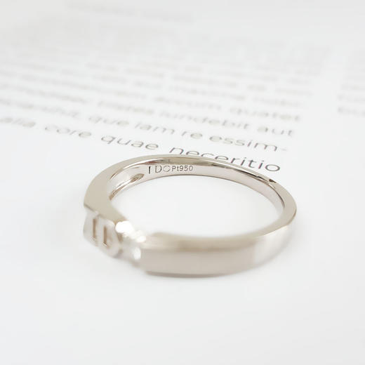 I DO PT950铂金时尚简约0.055克拉钻石戒指19号（皆取最大值）090126NJS39 商品图5