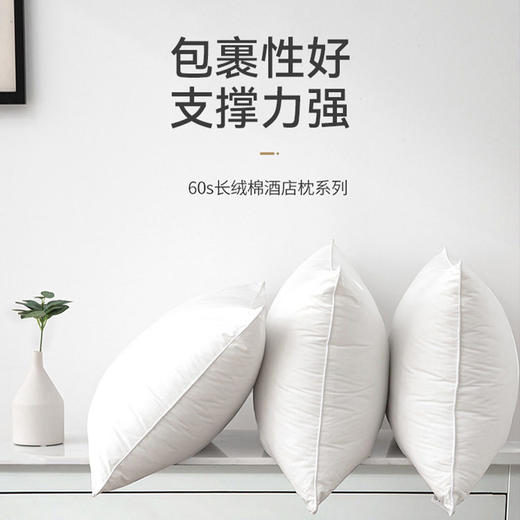 加倍生活 全棉舒眠枕一对装（共2只） 60s纯棉面料 五星睡感  蓬松柔软  回弹性好【品牌直发】 商品图2