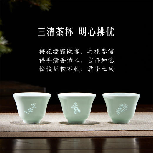 【故宫茶具】三清茶碗礼盒博物馆文创茶具茶杯套装生日新年礼物 商品图6