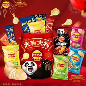 乐事大吉大利红桶620g/桶  休闲零食  膨化薯片