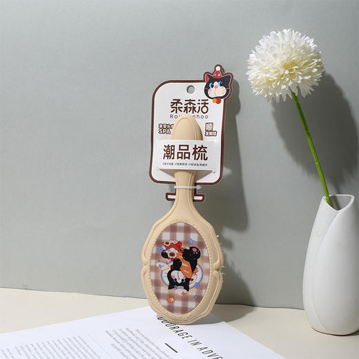 奶牛猫浮雕气囊梳梳子-纪念日百货门店同款168997772 商品图3
