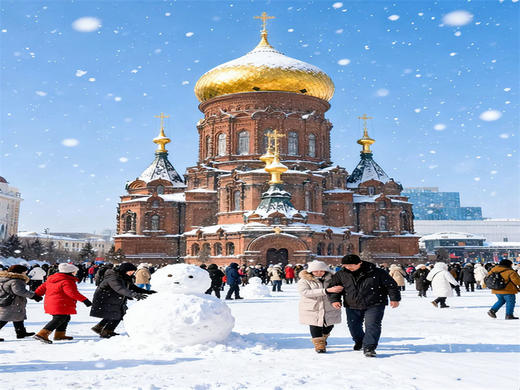 春节6日【东北雪国】【北京大巴直发】雾凇岛-雪乡-雪谷-林海雪原穿越-威虎山-哈尔滨冰雪大世界 商品图9