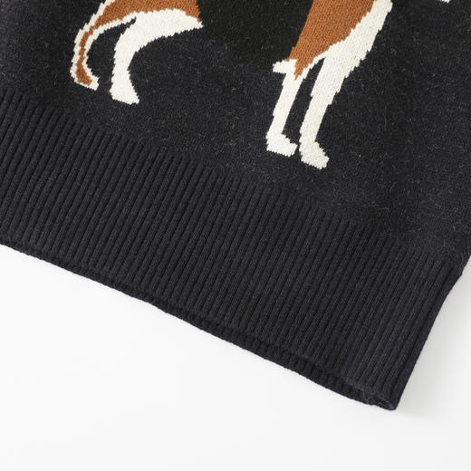 GXG男装秋季时尚复古卡通动物提花针织衫舒适保暖男式开襟毛衣K&C 商品图9