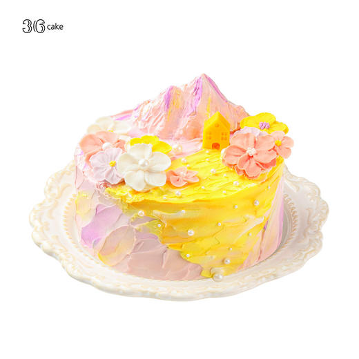 水瓶座 ∙ 春日序 ∙ 伯牙绝弦草莓布丁蛋糕 ，可选1/1.5/2.5/3.5/6磅 | 36CAKE 商品图3