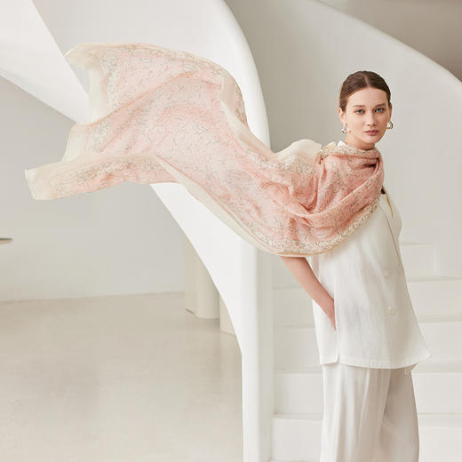 【纯山羊绒‘戒指绒’围巾】顶奢戒指绒！2米大规格 羊毛6-8倍保暖 暖、轻、薄、软 四季可戴、工厂直供（599元、再送礼盒礼袋） 商品图5