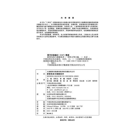 新型电池与储能技术（大规模清洁能源高效消纳关键技术丛书） 商品图3