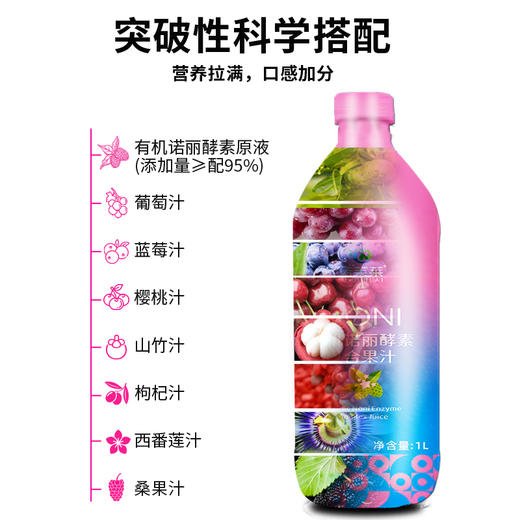 诺芙莱有机诺丽酵素复合果汁 礼盒装 商品图3