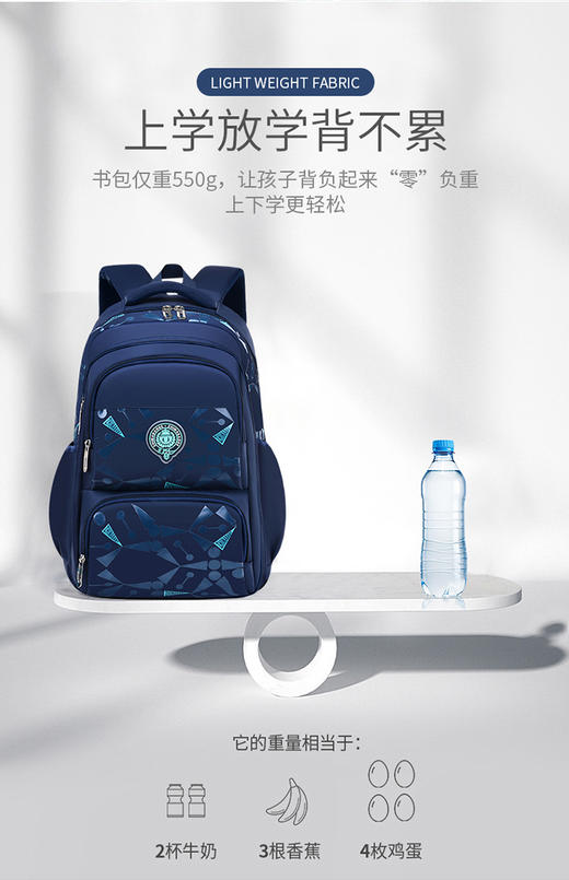 【男童专属！新款英伦范学生书包】 韩版休闲儿童包包 侧冰箱式学生双肩背包 商品图5