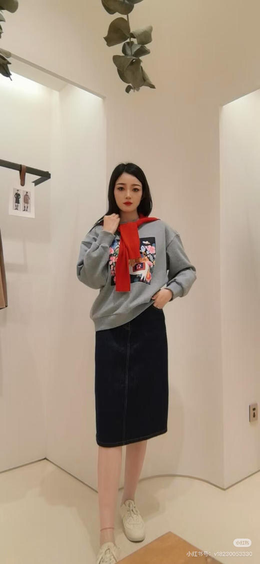 【秒杀价已调 直接拍】小禾 2026 毛圈棉 慵懒感 新年系列设计款 马上封侯印花 胶囊系列 宽版卫衣 商品图14