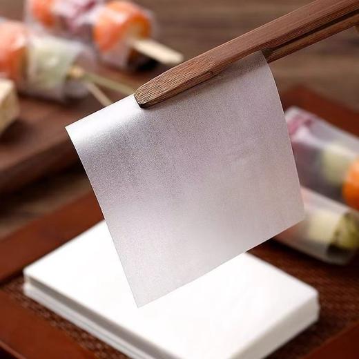 （100套 竹签+糯米纸）冰糖葫芦糯米纸可食用包装纸江米纸家用自制作工具套装 商品图5