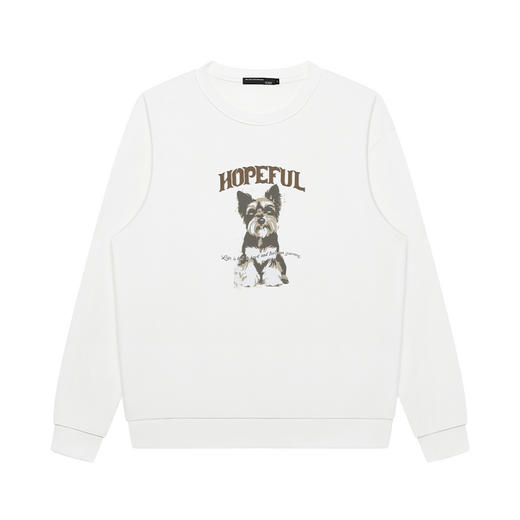 GXG男装【斑驳小狗】26春季卡通图案纯棉亲肤休闲男式圆领卫衣K&C 商品图2