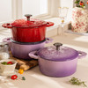 摩登主妇玫瑰假日珐琅铸铁锅新年新婚礼物家用砂锅不粘锅煲汤炖锅 商品缩略图3