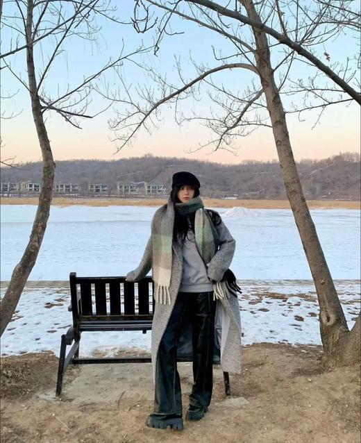 ACNE  马海毛格纹围巾 三色可选（ZT*ZS） 商品图11