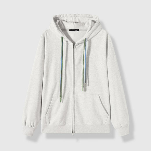 GXG男装【多色可选】26春季时尚潮流休闲运动开衫情侣款连帽卫衣K&C 商品图2