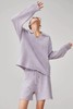 LNNNS 多巴胺紫色慵懒休闲针织短裤套装 21849 商品缩略图3