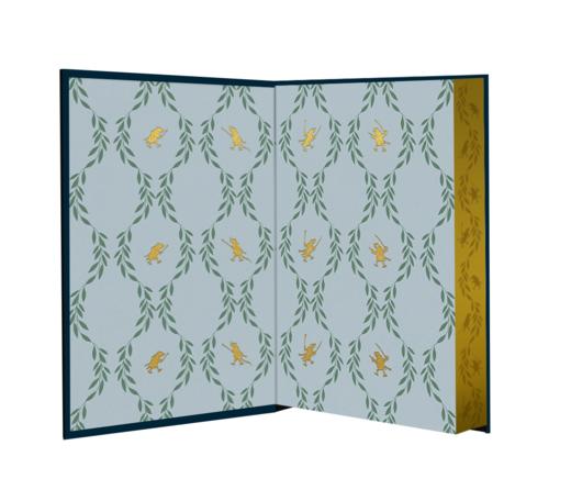 【限量珍藏小真皮系列】《柳林风声》蓝色牛皮，三面鎏金书口+暗藏花纹 商品图2