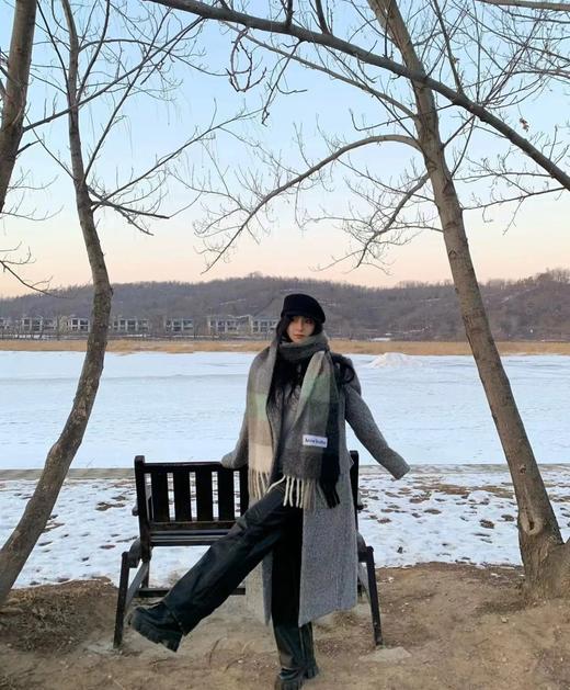 ACNE  马海毛格纹围巾 三色可选（ZT*ZS） 商品图10