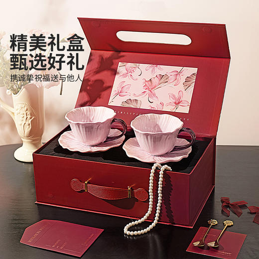 摩登主妇三色堇釉下彩咖啡杯碟家用送礼2026新款乔迁搬家新婚结婚礼物 商品图4