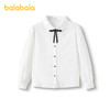 巴拉巴拉儿童长袖衬衫女童春装中大童学院风棉感白色衬衣柔软舒适 商品缩略图4