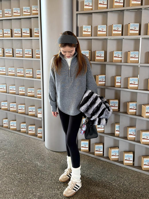 美丽奴羊毛立领毛衣，现货 商品图11