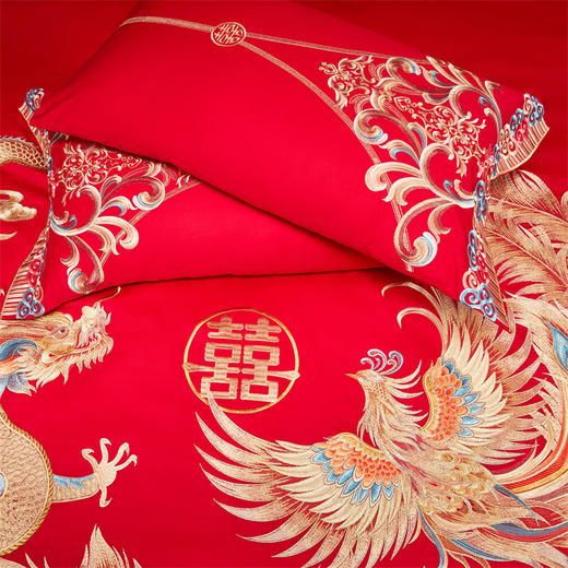 【婚庆套件集合】全棉中式精美苏绣婚庆多件套 商品图8