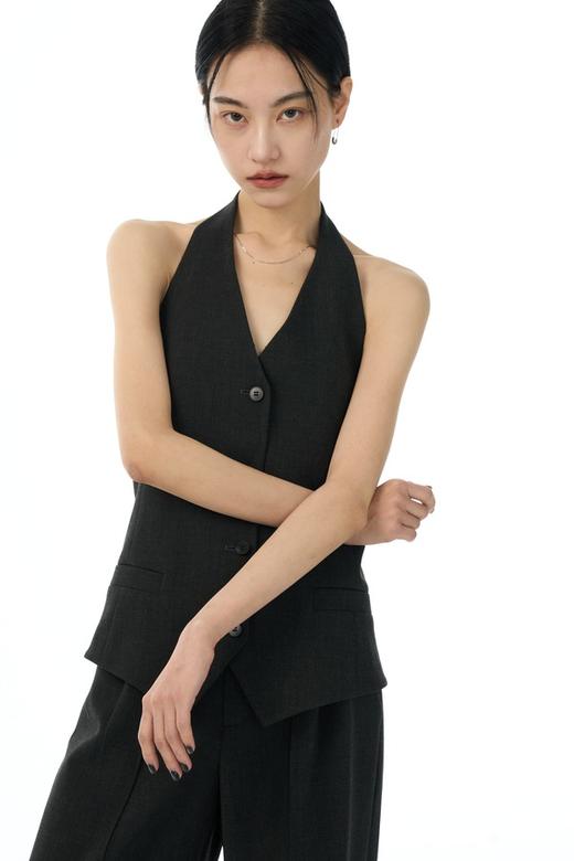 Kai & Kiera 高级感干练通勤挂脖马甲长裤套装 22023 商品图11