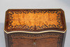 独角鹿西洋古董1850-1870年代法国拿破仑三世时期出品波浪纹饰布勒镶嵌实木茶叶盒 商品缩略图5