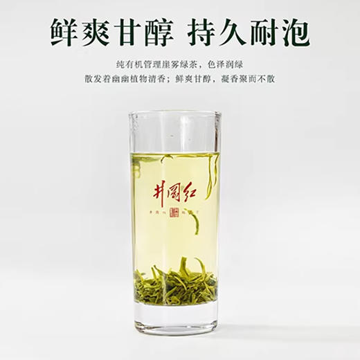 井冈红崖雾特级礼品茶高山有机绿茶240g浓郁板栗香 商品图1