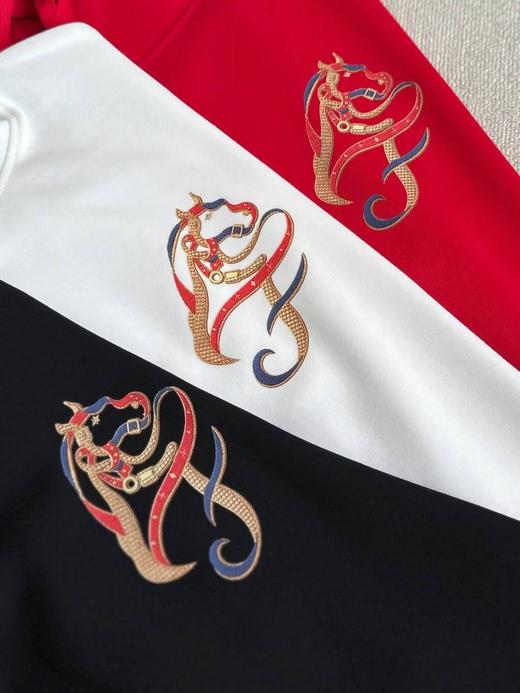 【cz1】情侣新款连帽刺绣套头卫衣！！ 商品图2