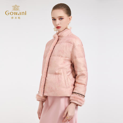 Gowani/乔万尼女款冬季新款国风短款白鸭绒羽绒服EZ4T193 商品图1