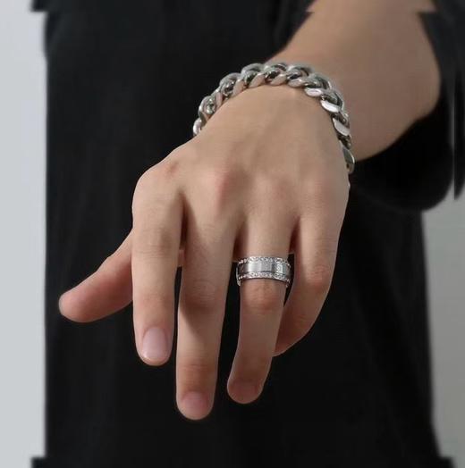 满天星戒指情侣款，原版同款材质钛钢 商品图5