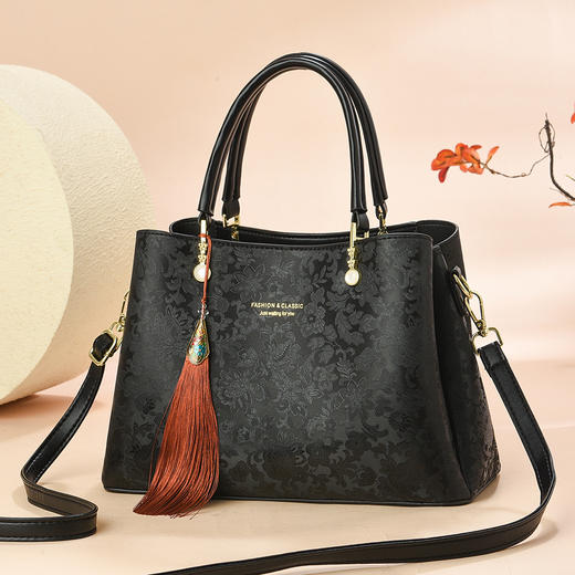 雀说 国风新中式女包时尚通勤包大气单肩斜挎包SCA2161 商品图1