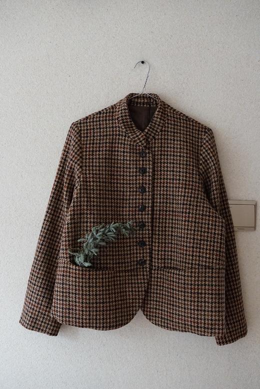 ECOLE DE CURIOSITES复古格纹短外套 商品图12