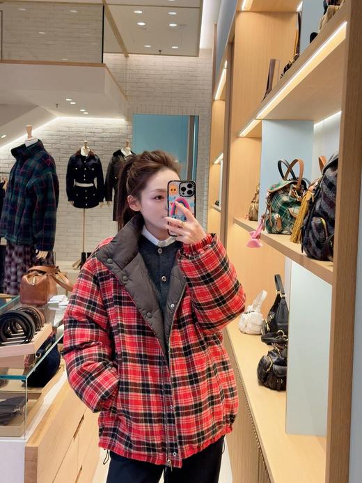 只可换码！不可退！缪缪 25FW秋冬新款 双面穿立领羽绒服外套（DQJ*MM） 商品图5