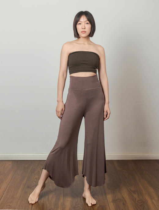 AddOne瑜伽上衣小众波浪纹理防滑普拉提瑜伽抹胸短背心带胸垫 商品图2