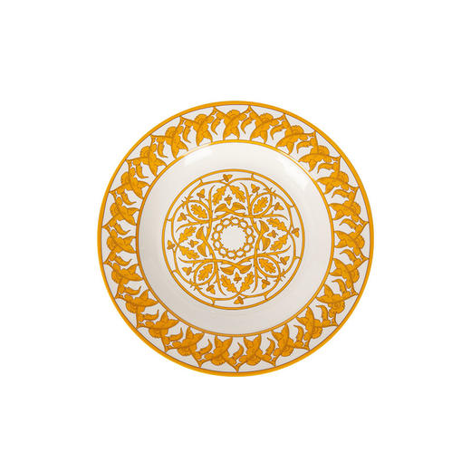 大英博物馆 马约里卡系列 拜占庭纹样 陶瓷盘-金缕缠枝 商品图4