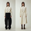 UMILAB｜适然*高克重纯棉自发热面料 内里磨毛宽松卫衣/松紧半裙E286W 商品缩略图1