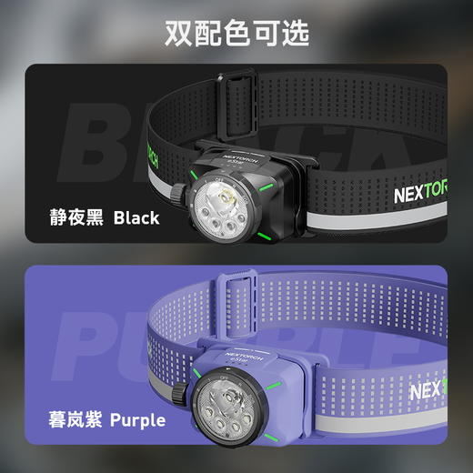 【新品】eStar头灯，赠送收纳袋和行李箱贴纸，1300流明双光源轻量户外头灯 商品图1