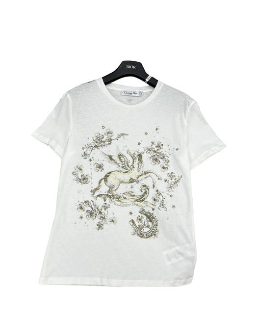 女款马年棉麻印花短袖T恤ba010 商品图0