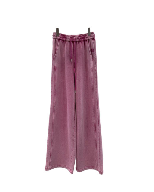 女款刺绣洗水阔腿裤长裤 可配套装fe002 商品图0