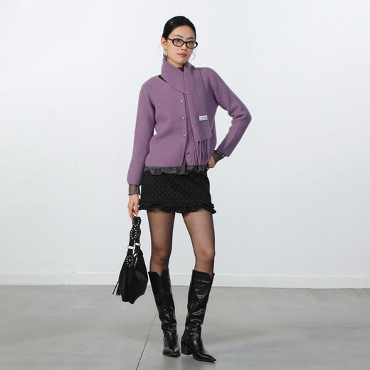 纯色极简软糯围脖毛衣-纪念日百货门店同款169096474 商品图3