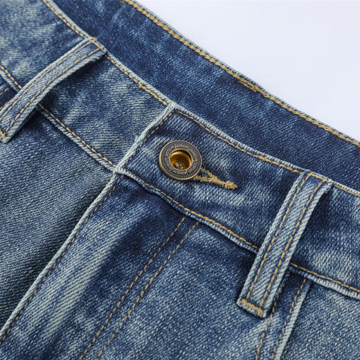 GXG男装26春季潮流经典水洗复古百搭舒适休闲直筒裤男式牛仔长裤K&C 商品图9