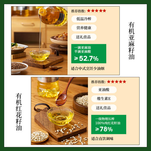 新疆绿洲果实·有机欧米伽礼盒 有机食用油 有机产品认证 送礼佳品 分享健康 原料来自哈萨克斯坦 商品图5