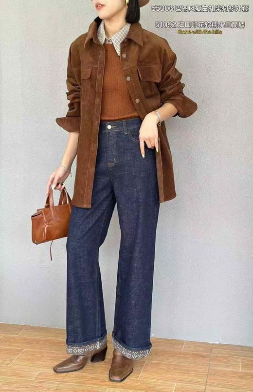 C55306#巴恩风复古扎染衬衫外套 商品图0